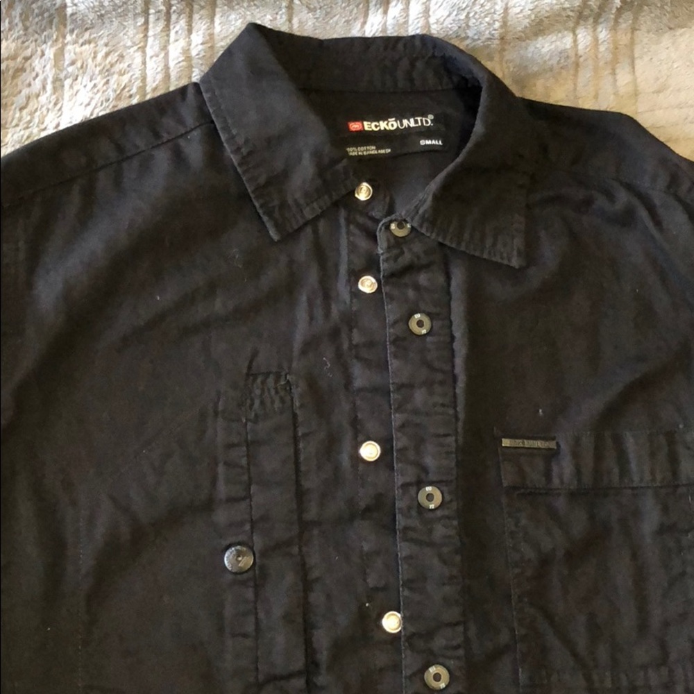 Black Snap-button shirt